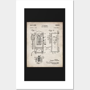 Phone Patent - Telephone Hallway Home Decor Art - Antique Posters and Art